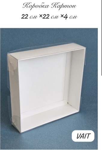 Коробка VAIT 1 шт, 22х22х4 см