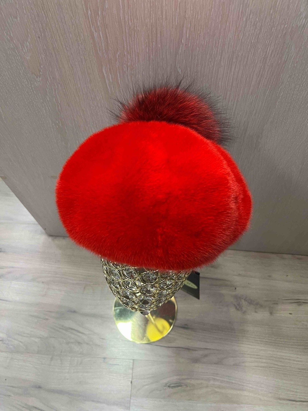 Шапка SemiFur размер 56, красный