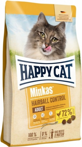Happy Cat Minkas Hairball Control для взрослых 4 кг