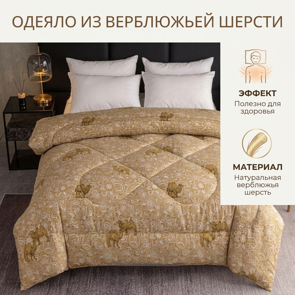 Одеяло одеяло из верблюжий шерсти 200x230 зимнее