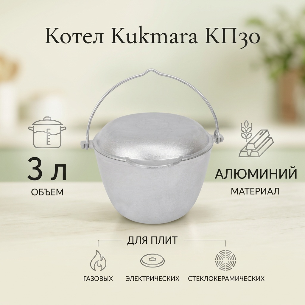 Котел Kukmara 3 л, алюминий