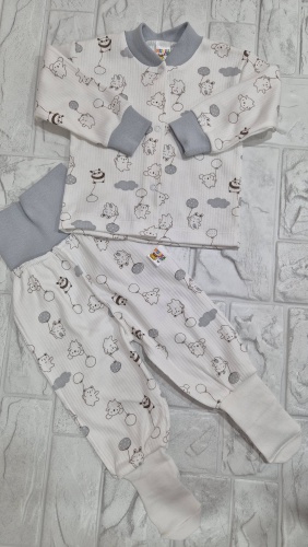 Комплект Munka Kids серый, белый