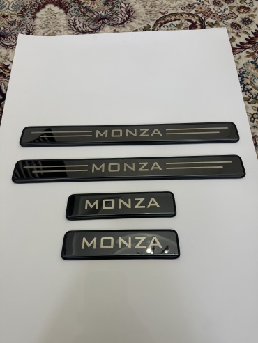 Накладки ALMA PART порогов Chevrolet Monza черные