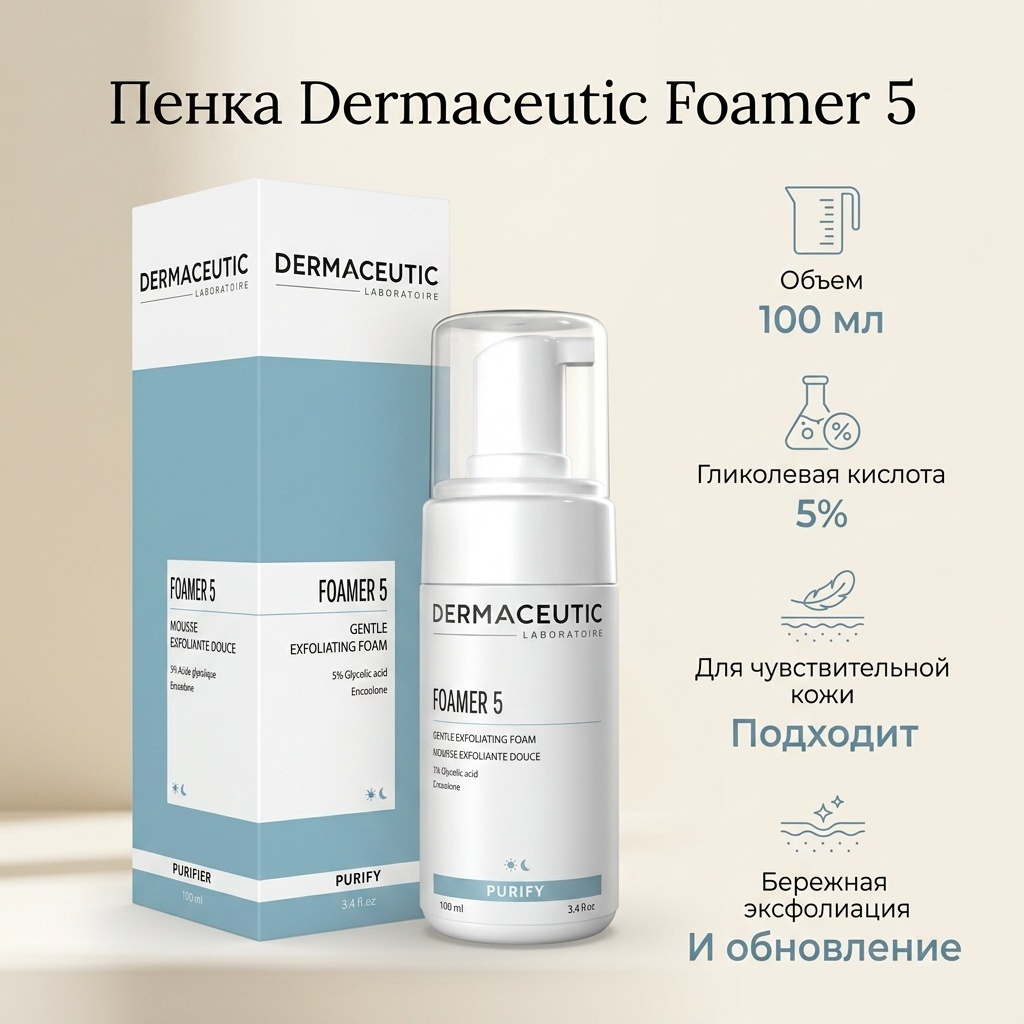 Dermaceutic Laboratoire Foamer 5 Gentle Exfoliating пенка 100 мл