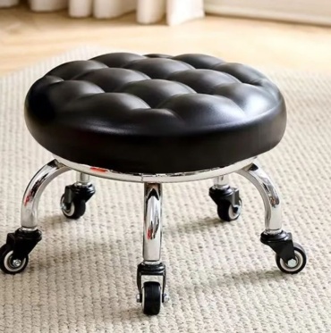 Стул PUF-01, 24x38x38 см, черный 1 шт.