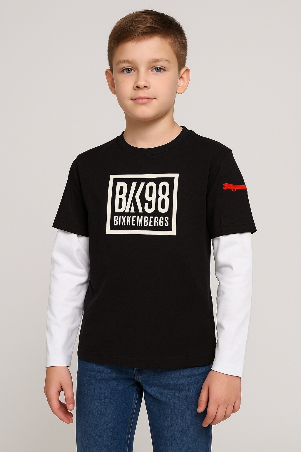 Лонгслив Bikkembergs kids черный