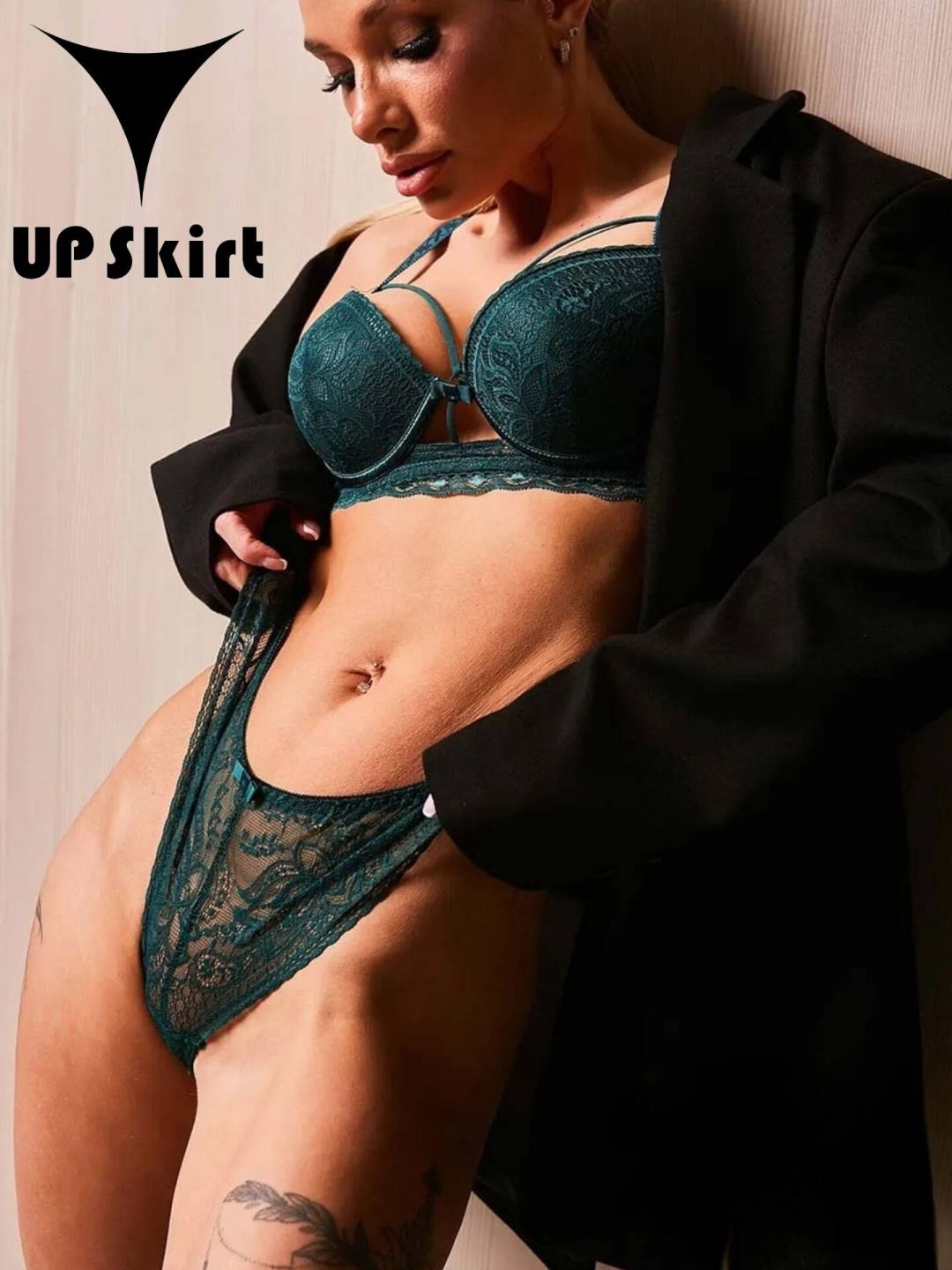 Комплект нижнего белья UP Skirt зеленый