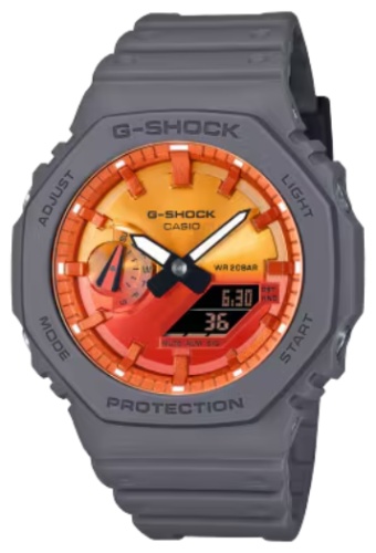 Кварцевые CASIO GA-2100FL-8ADR карбон