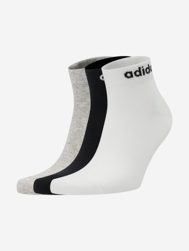 Носки, спортивные носки adidas 3 пары черный, серый, белый 37-39