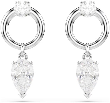 Серьги Swarovski бижутерный сплав, цирконий
