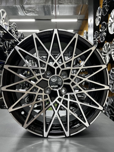 HYX477 KemKar 7x16/4x100 D67.1 ET35 4 диска черный, серебристый