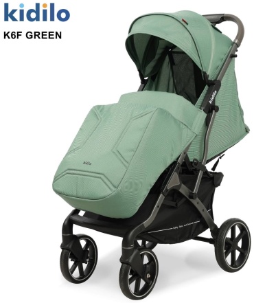 Коляска прогулочная Kidilo K6F, зеленый