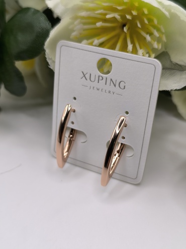 Серьги Xuping Jewelry медицинское золото, без вставок