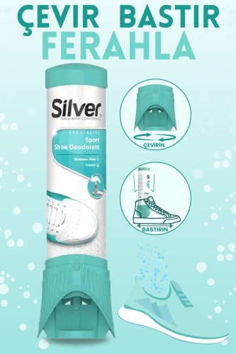 Silver дезодорант бесцветный, Дезодорант для обуви Silver, спрей для устранения запахов
