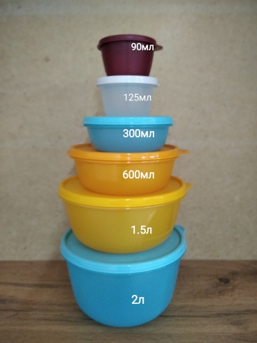 Tupperware набор контейнеров RP 11217 6 шт, полимер