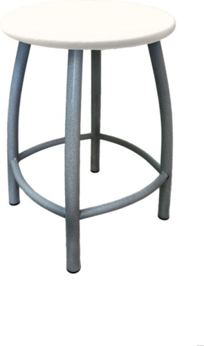 Табурет stulshop табурет ЕВРО, 45x34x34 см, серый, белый 1 шт.