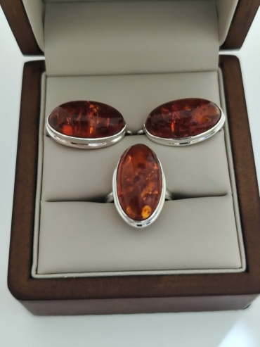 BEST ZERGER 092645582 вес 13.65 г серебро, янтарь