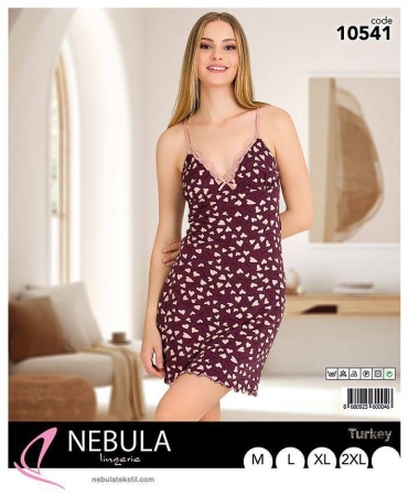 Ночная сорочка Nebula Lingerie бордовый, лиловый