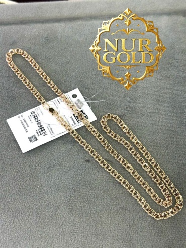 585 ЗОЛОТОЙ NUR GOLD - 1350 длина 60 см, вес 8.63 г золото, плетение бисмарк