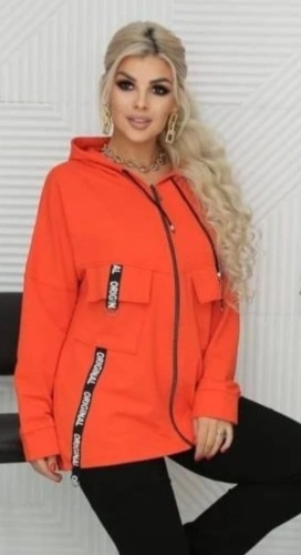 Спортивный костюм Kanykei Fashion черный, оранжевый
