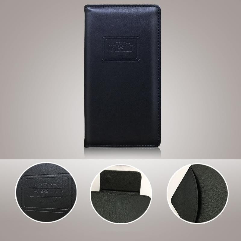 Счетница книжка 23x14 см, кожзам, черный