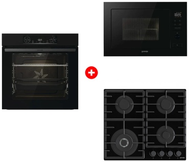 Gorenje BOS6737E06B черный + микроволновая печь BM251M2BG + варочная поверхность GTW641BHF