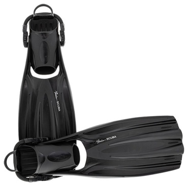 Marlin Scuba Black (Elastic Bungee Strap), 896235941 с открытой пяткой черный 35.5, 40
