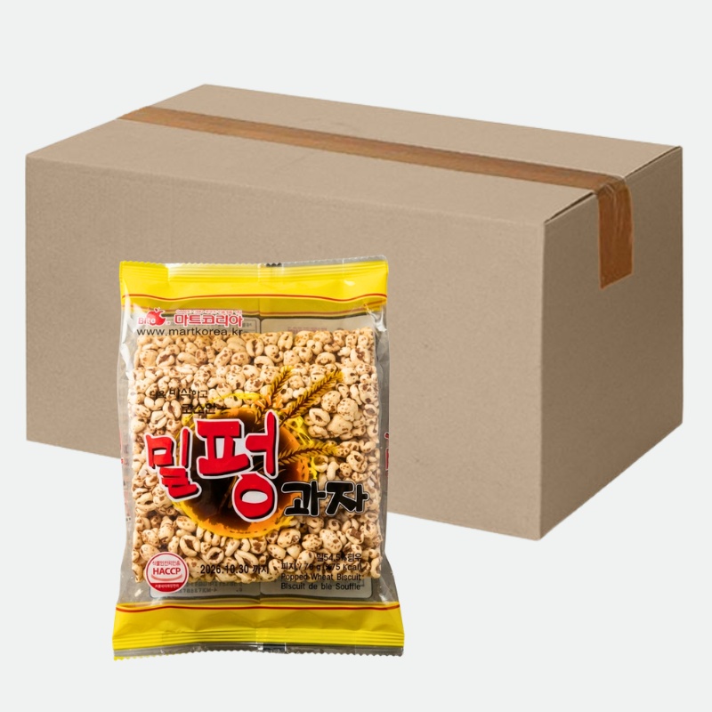 Закуска MartKorea Popped Wheat Snack 20 упаковок по 70 г