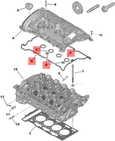 Citroen/Peugeot прокладка 0249F4