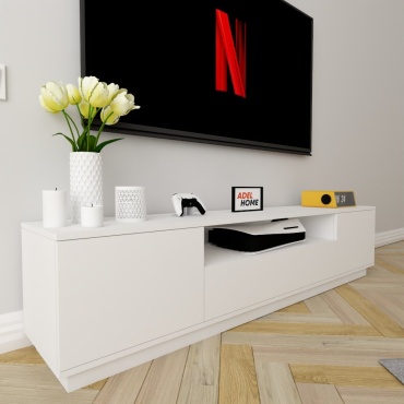 ТВ-тумба напольная SQC White Snow 2, 200x40x35 см, белый