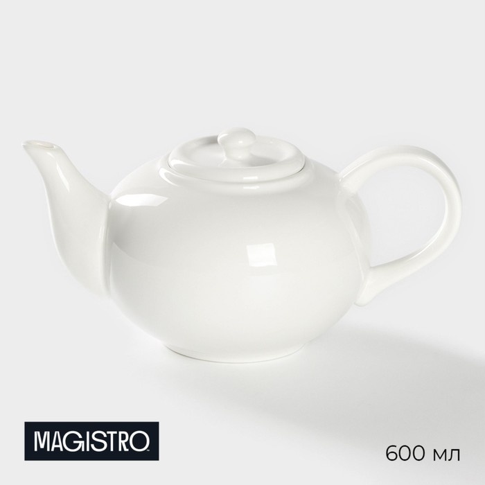 Чайник Magistro Бланш 5301716 0.6 л, фарфор