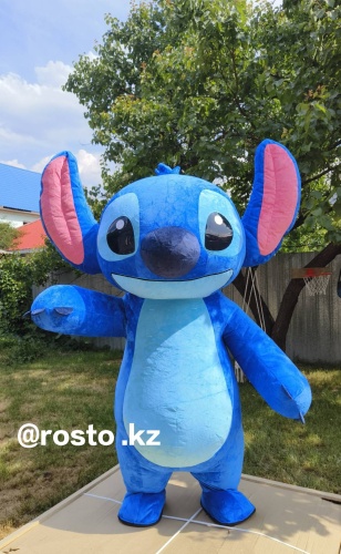 Карнавальный костюм Костюм Надувной костюм Rosto Стич 2м для аниматора синий