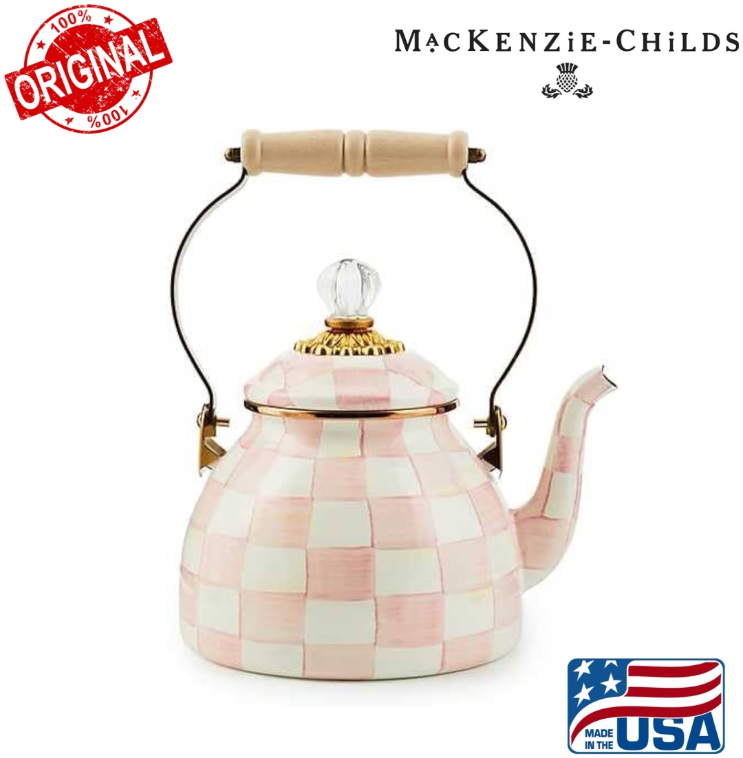 MACKENZIE-CHILDS чайник Rosy Check 2 л, эмалированная сталь