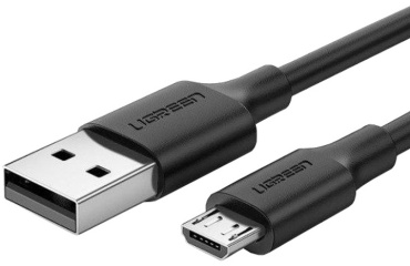 Кабель Ugreen USB 2.0 (M), micro-USB 2.0 (M), 1.5 м, черный