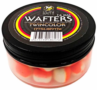 Lion Baits Бойлы Wafters двухцветные 14мм 40гр LB-004028 Тутти-Фрутти 0.04 кг