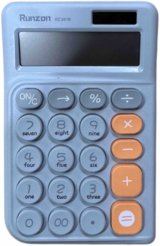 Runzon RZ.861B, 12-разрядный, серый, голубой