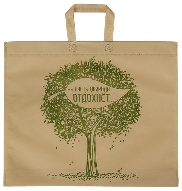 Хозяйственная сумка 25 л 43x52x5 см, нетканый материал