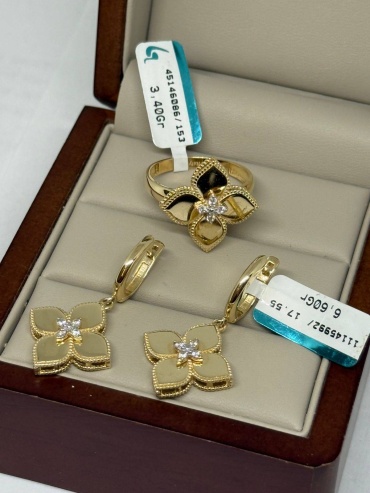 DARI GOLD 00897 вес 10 г золото, фианит