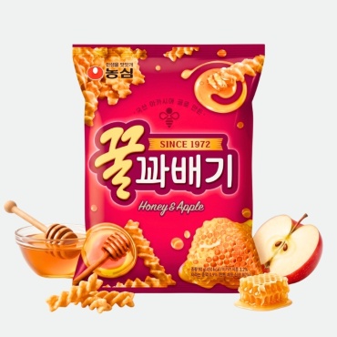 NONGSHIM Snacks with apple & honey снэки яблоко и мёд 90 г