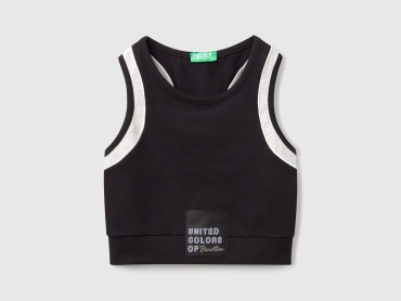 Топ UNITED COLORS OF BENETTON черный