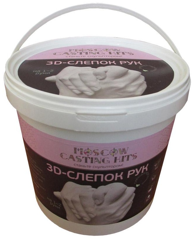 Изготовление слепков "Moscow Casting Kits" Набор для слепков рук 3D на 1-2 руки zk-072