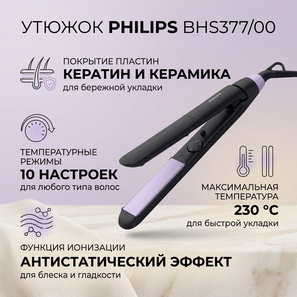 Philips BHS377/00 утюжок