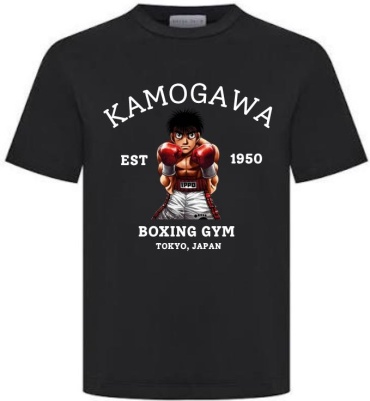 Футболка BOXRAW KAMOGAWA BOXING GYM TOKYO, JAPAN черный, белый