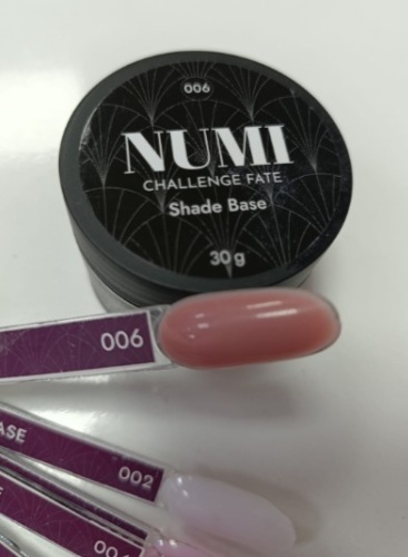 Laro гель-лак Numi - Shade base 30g 006 №08396 темно розовый бардо камуфлирующее 30 мл