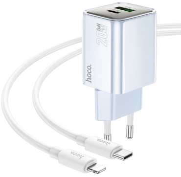 Hoco N46 Lightning, USB Type-C, USB 20 Вт черный