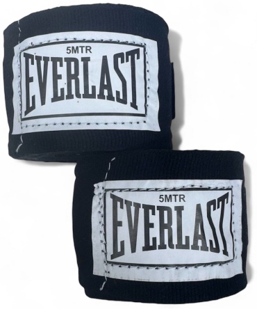 Everlast Almaty Sports Тренировочный бинт черный 500 см