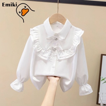 Школьная рубашка Emiki белый