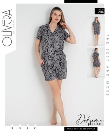 Пижама OLIVERA черный, серый