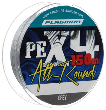 Леска Flagman плетеная All-Round PE X-4 0.23 мм серый