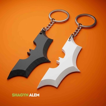 Брелок Shagyn Alem Night Wing 97 мм, 34 мм пластик 2 шт